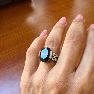 Silpada Chalcedony Onyx Ring Sz 6